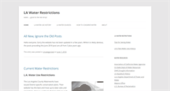Desktop Screenshot of lawaterrestrictions.net
